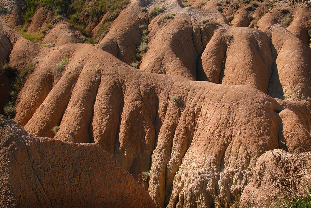 Badlands detail landscape