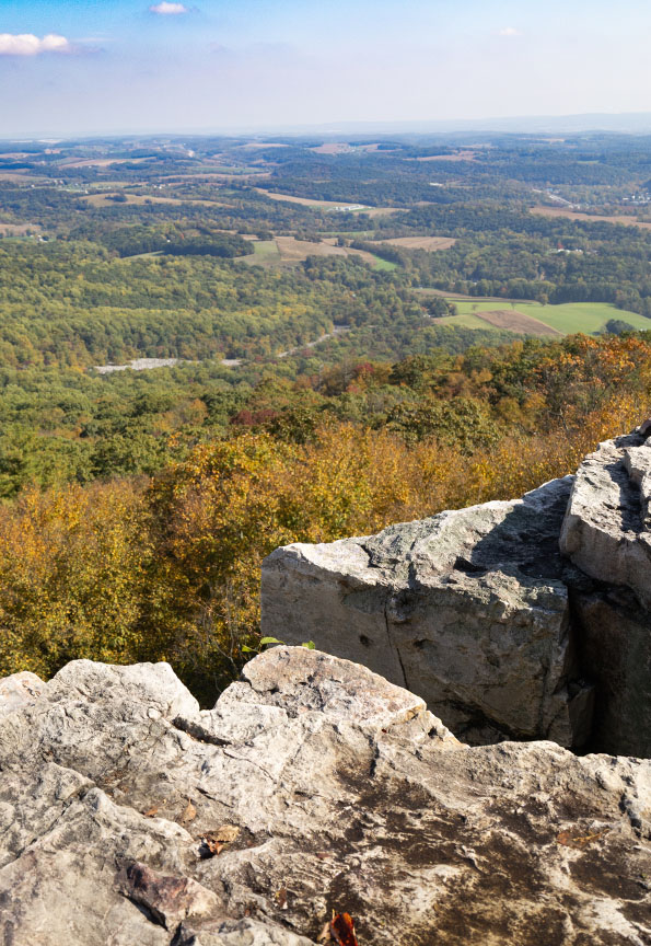 Blue Rocks vertical Composition Photograph
