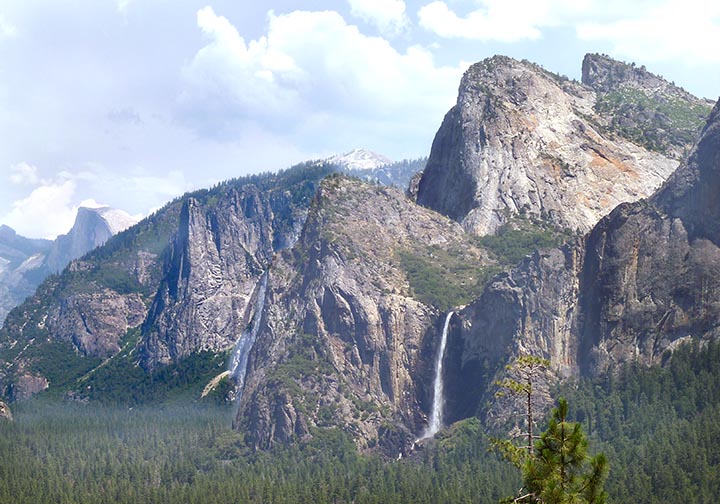 Bridalveil Falls from Tunnel View