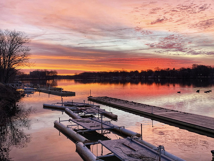 Blazing colorful skies