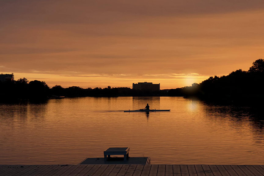 Cooper River Sunrise Boater