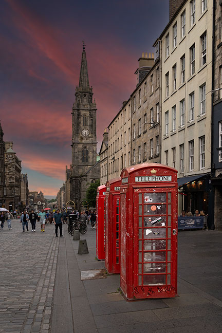 Edinburgh telephone booths