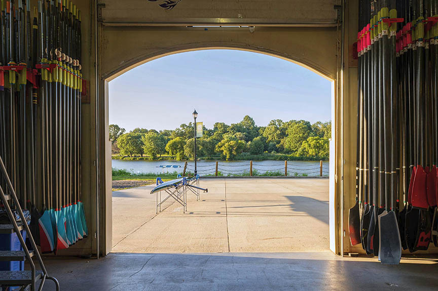 Boathouse doorway