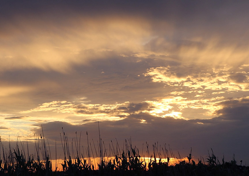 Heislerville sunrise clouds