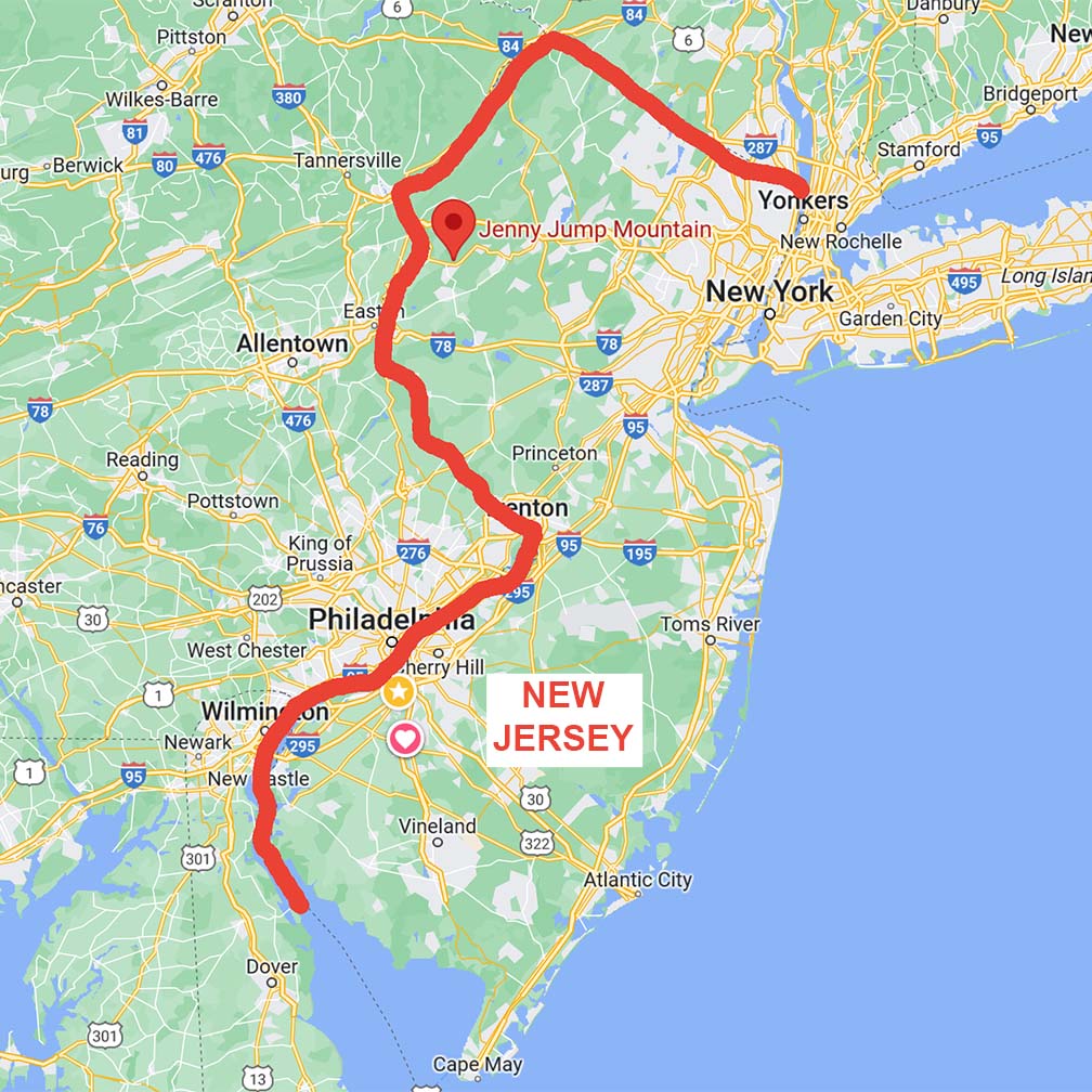 Jenny Jump NJ Map