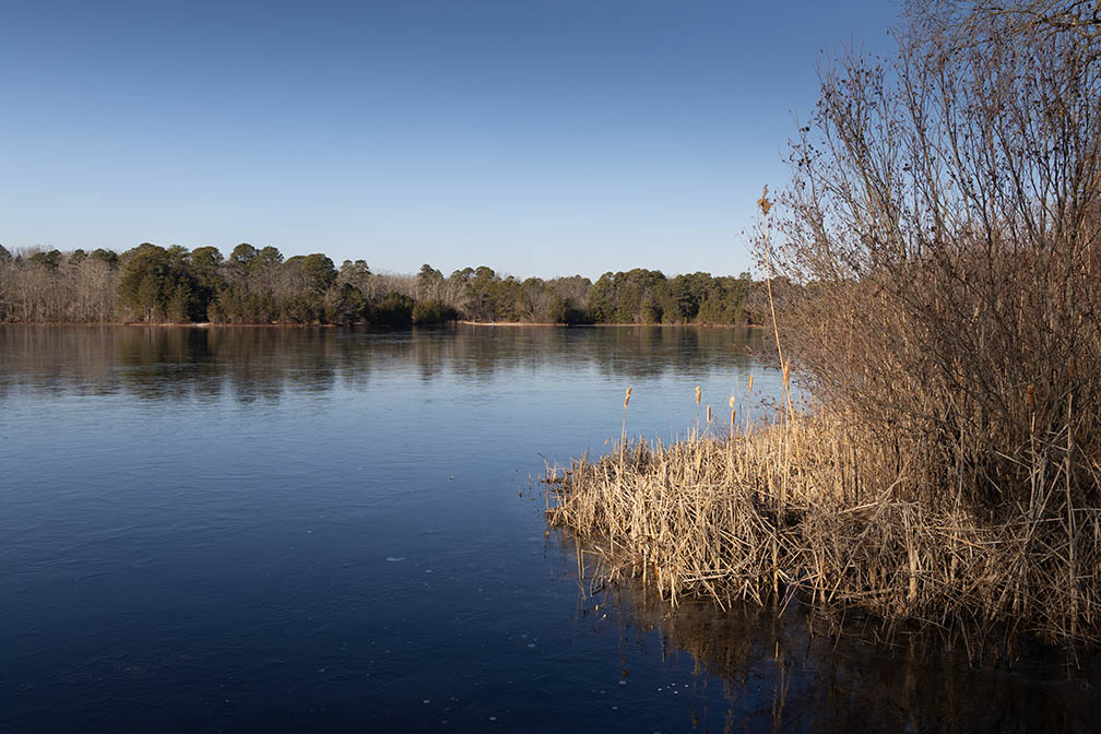 Malaga Lake Winter Ice