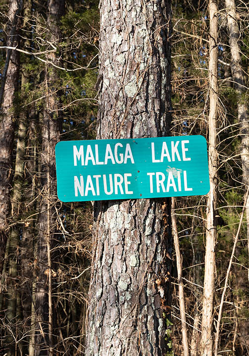 Malaga Lake Trail Sign