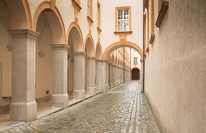 Melk Abbey corridor Austria