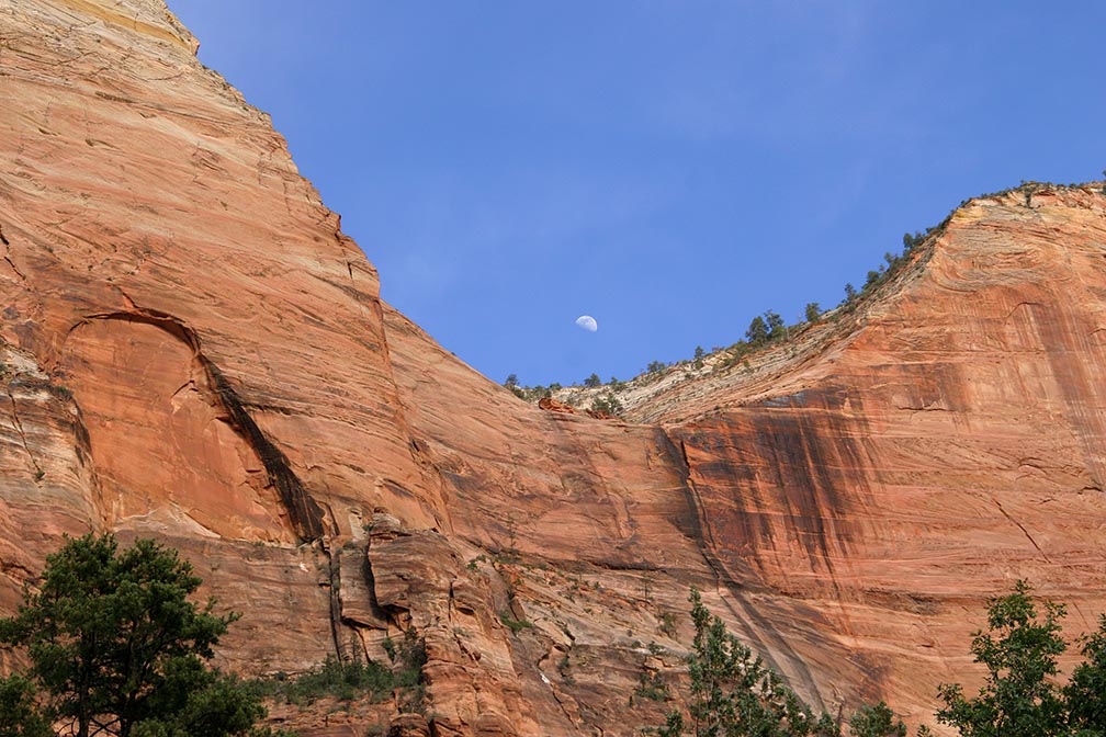 Moonrise Over Zion