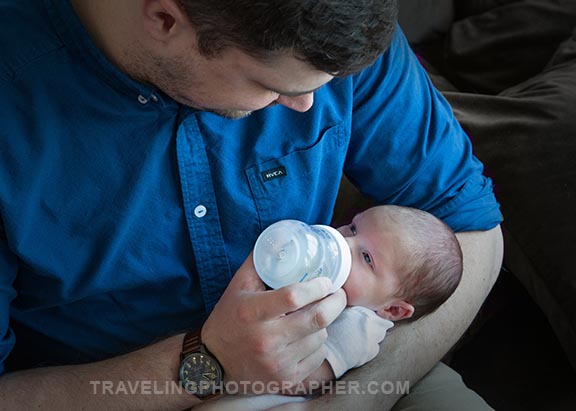 Newborn and father sewell NJ