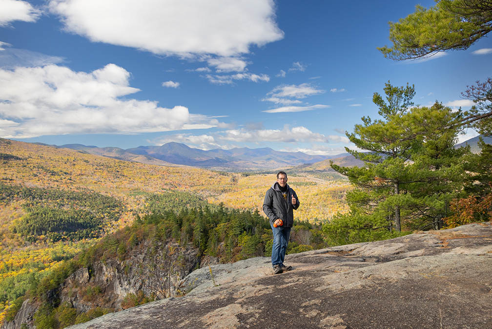 Bruce on the Boulder Loop Trail, Albany, NH