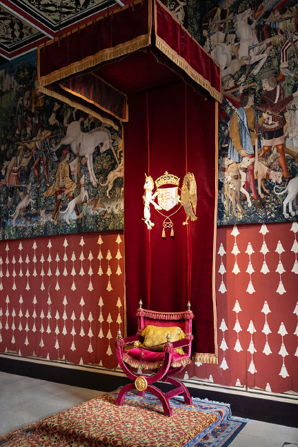 Stirling Castle queen's throne room