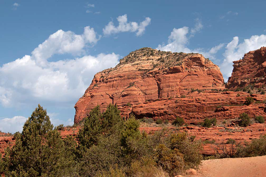 Sedona Red Rocks And Clouds
