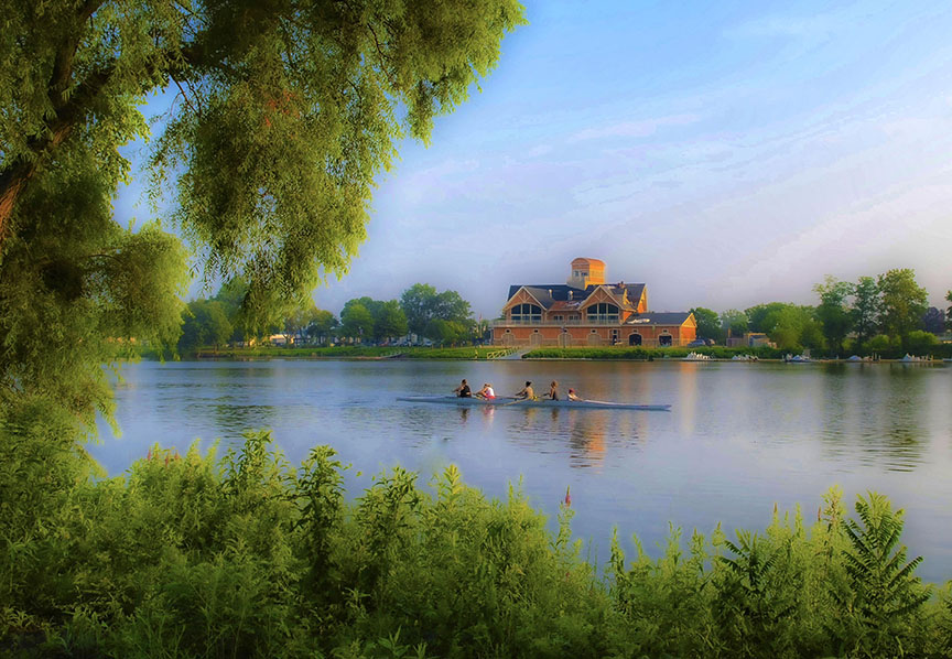 Summer morning on Cooper River Park