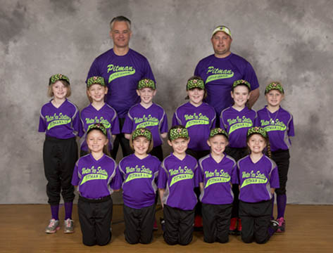 Traveling Photographer Softball Team Photo