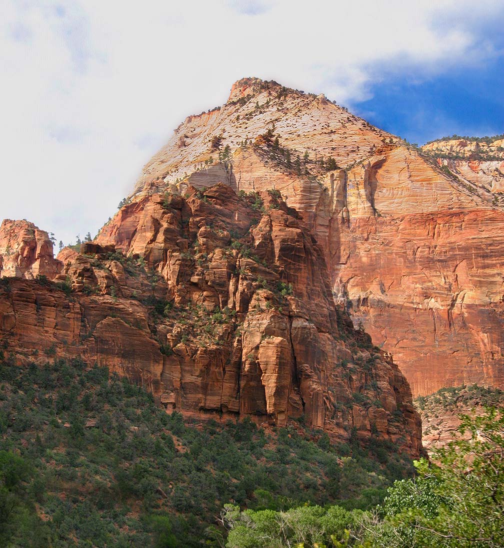 Zion rock layers