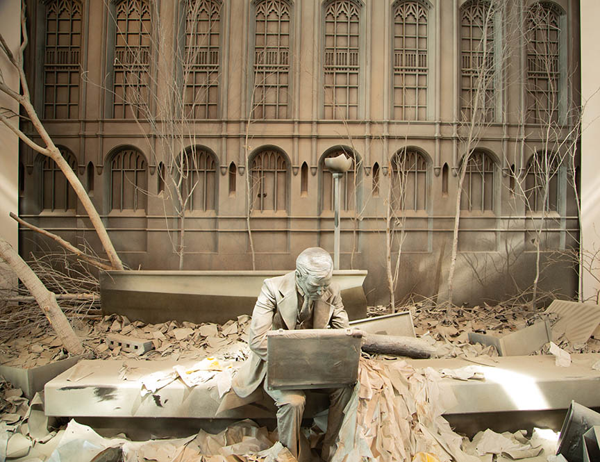 Emotion Provoking 911 Sculpture