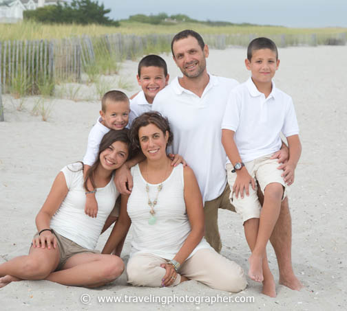Beach portrait taken in Ocean City New Jersey