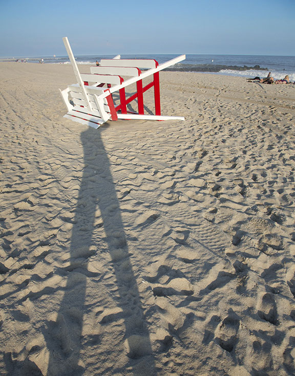Lifeguard stand shadow