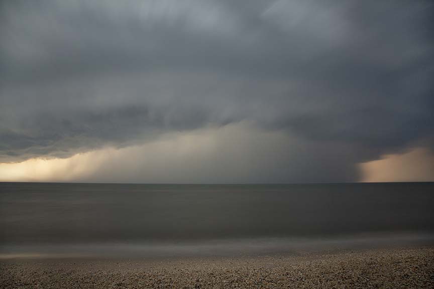 Beach Storm in Color
