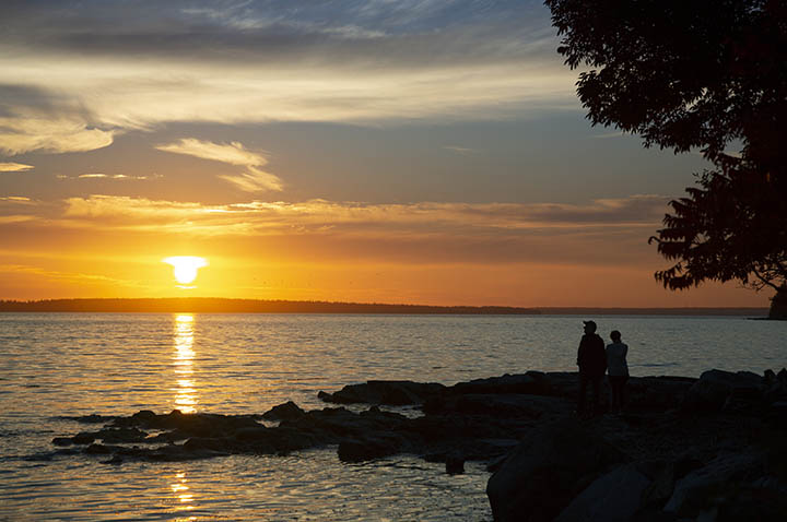 Acadia sunset on Cape Road at Seal Cove