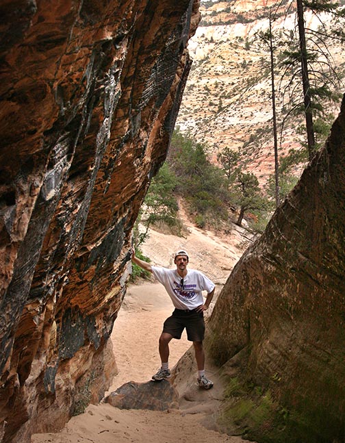 Bruce Lovelace hiking Zion