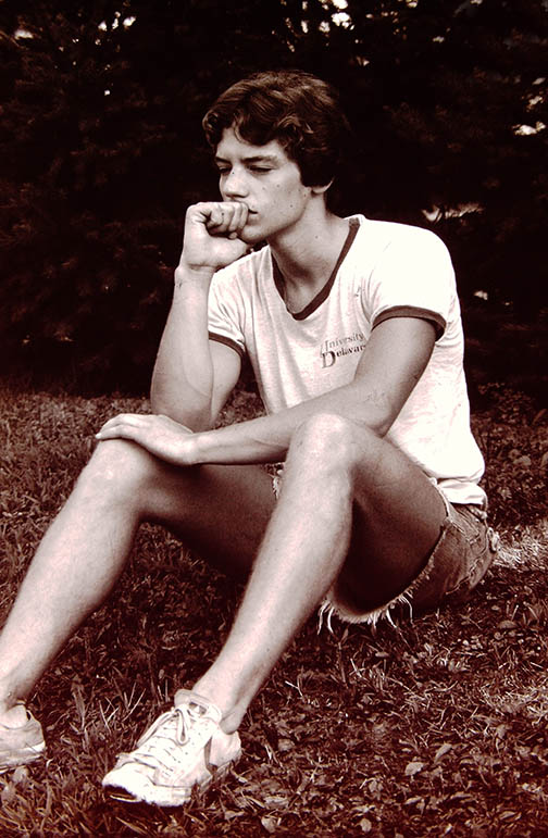 Selfie Mourning Dad's Death