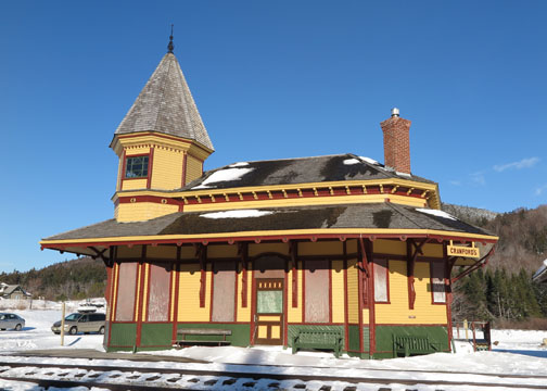 Crawford Train Depot New Hampshire - Winter