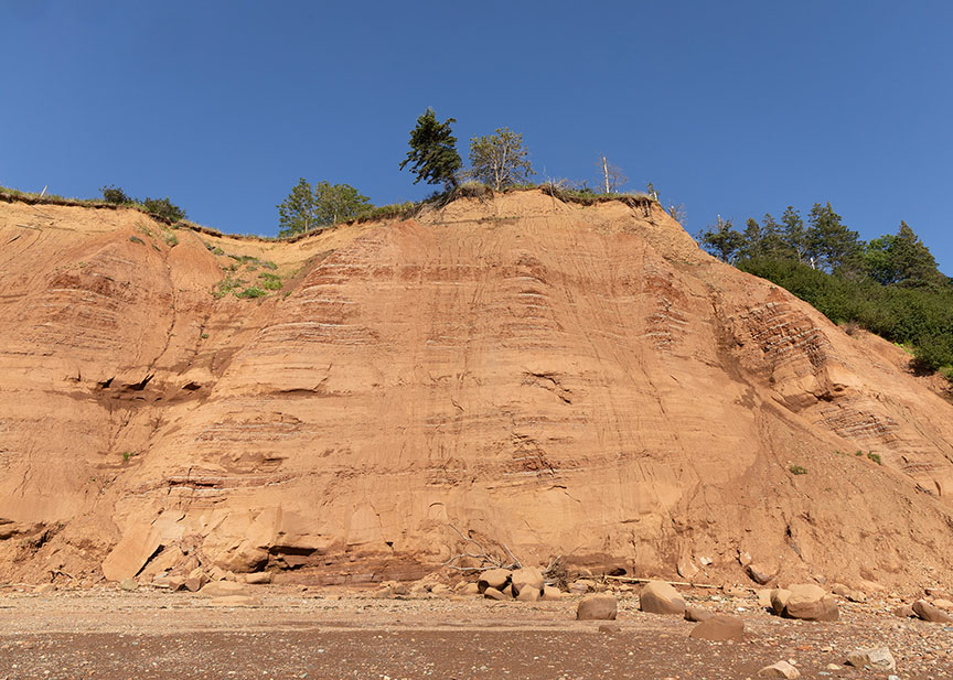 Erosion Cliffs in Nova Scotia