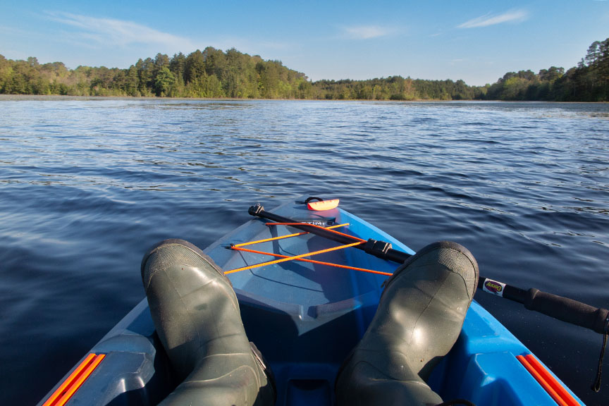 Malaga Lake Selfie in Kayak