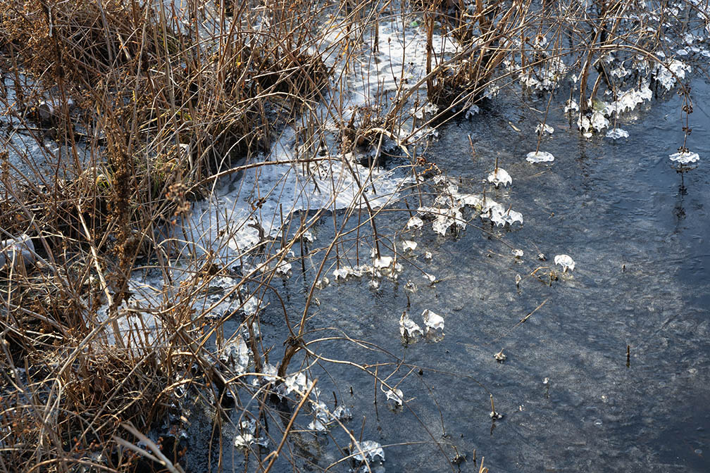 Malaga Lake Ice Patterns