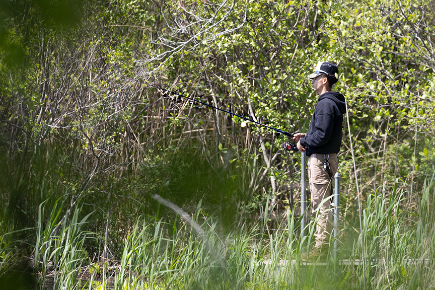 Malaga Lake Fisherman