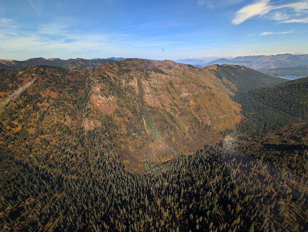 Montana Mountains Arial View
