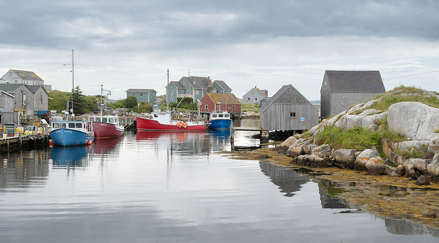 Boats in Peggy's Cove