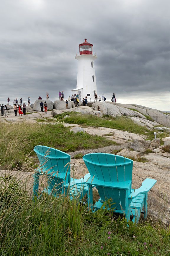Peggy's Lighthouse With Chairs