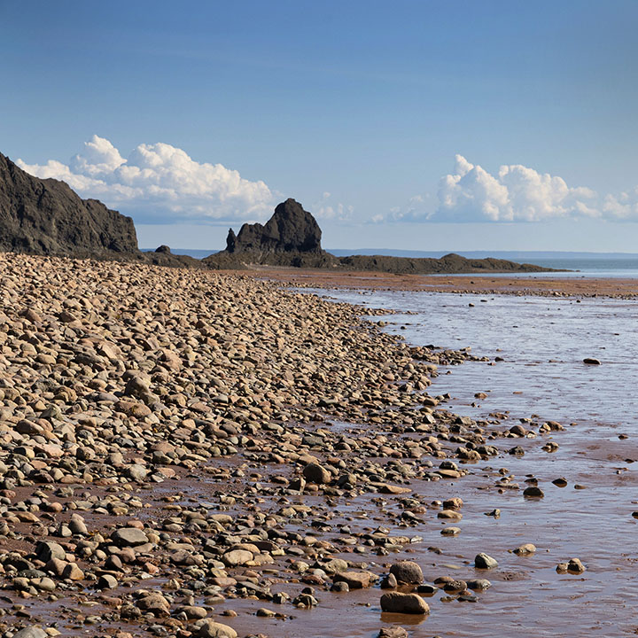 Rocky Beach In Nova Scotia