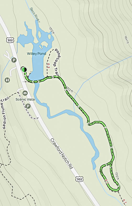 Sam Willey Trail Map