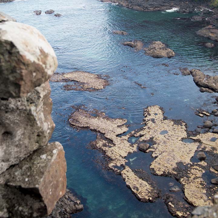 View of Atlantic Ocean from Dunluce Castle