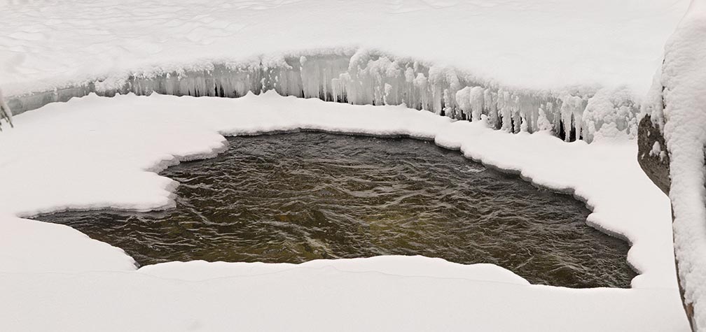 Icey Water at Diana's Baths