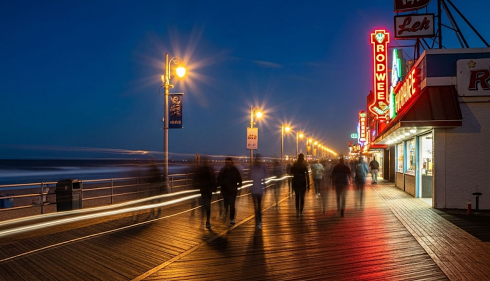 Long Exposure NJ Boardwalk