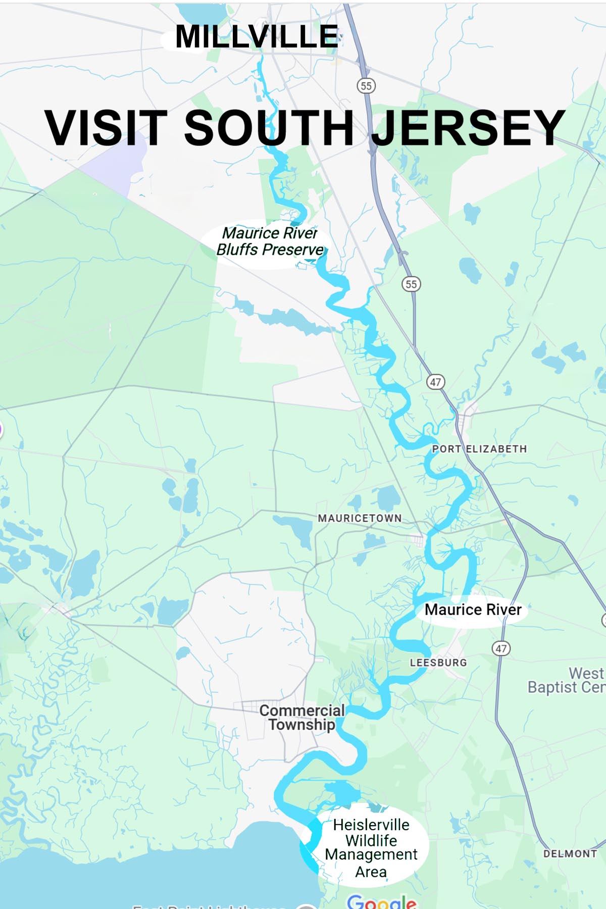 Maurice River Map