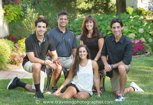 Outdoor family portrait taken in Mullica Hill New Jersey by The Traveling Photographer