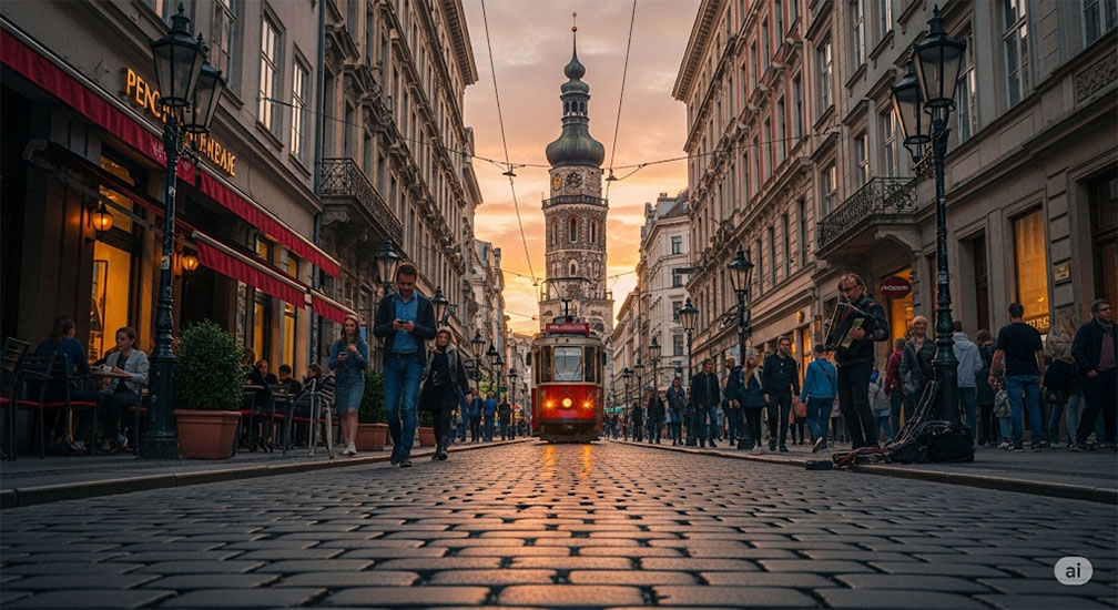 Unique perspective travel photos